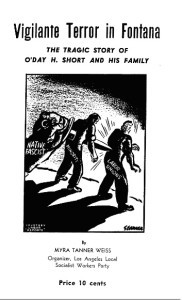 Figura 5 – Publicación del SWP denuncia asesinato de familia, víctima de grupo racista, en 1946.