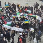vigilia-palestina-pela-ucrania-estudantes-em-Sheikh-Jarrah-twitter