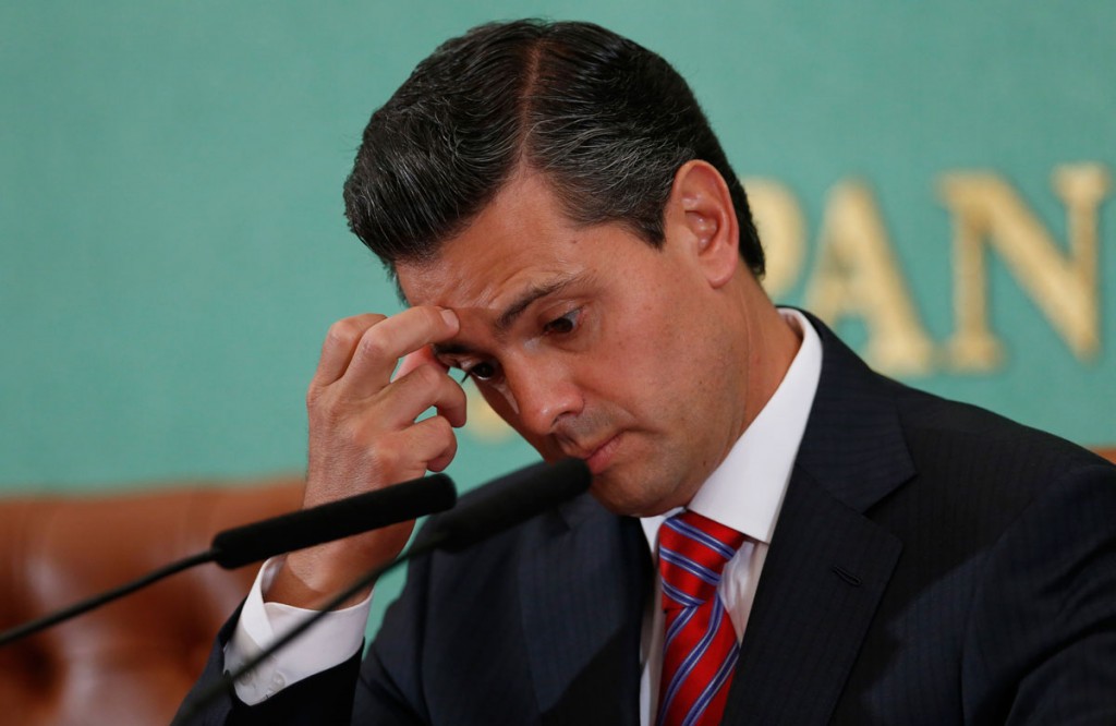 Peña Nieto en zona de fuertes turbulencias