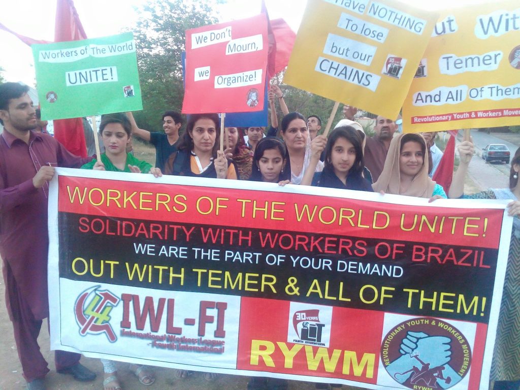 Solidaridad con los valientes trabajadores brasileños