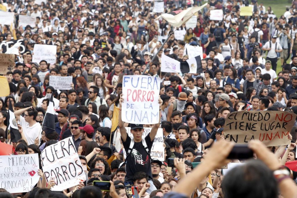 Unidad de los trabajadores y estudiantes en apoyo a la UNAM