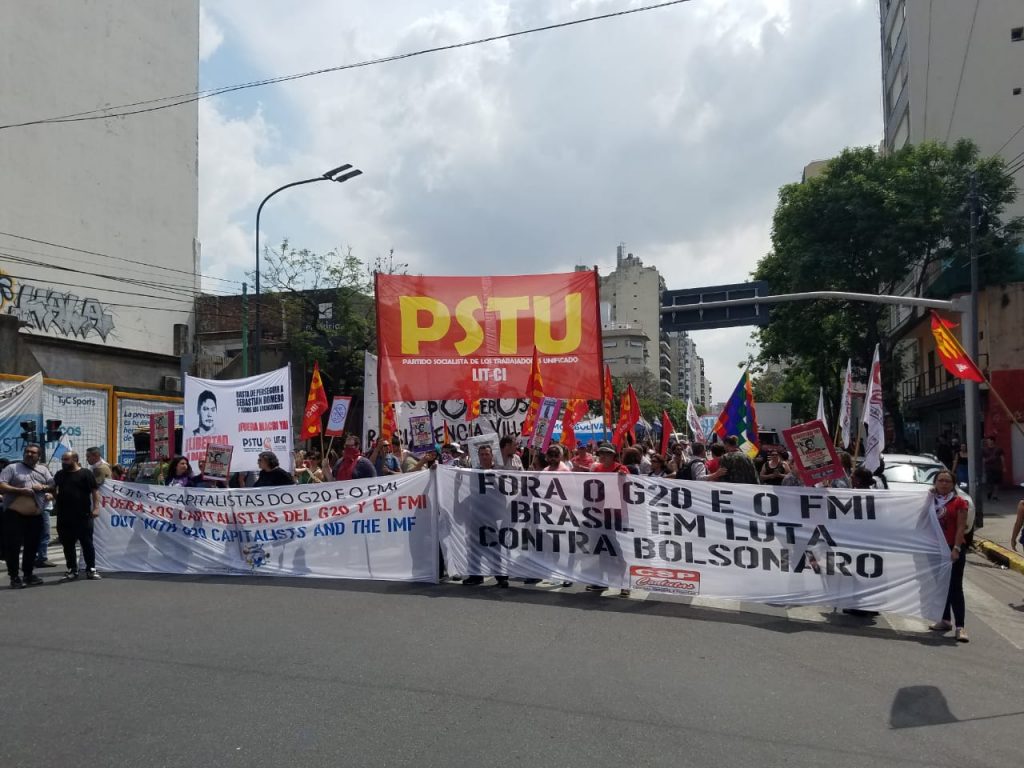 Gran movilización obrera, internacionalista y por la libertad de Daniel Ruiz