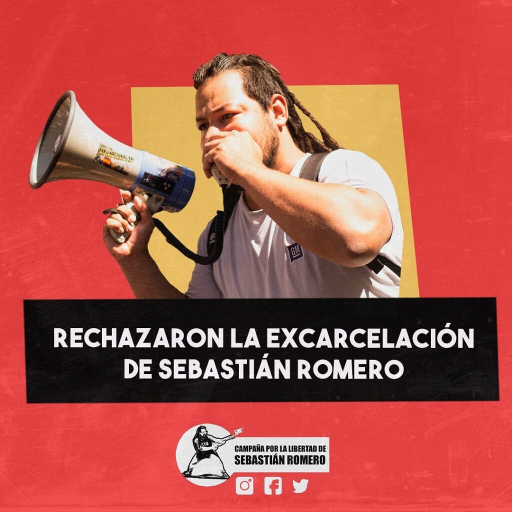 Argentina | Vuelven a negarle la excarcelación a Sebastián Romero