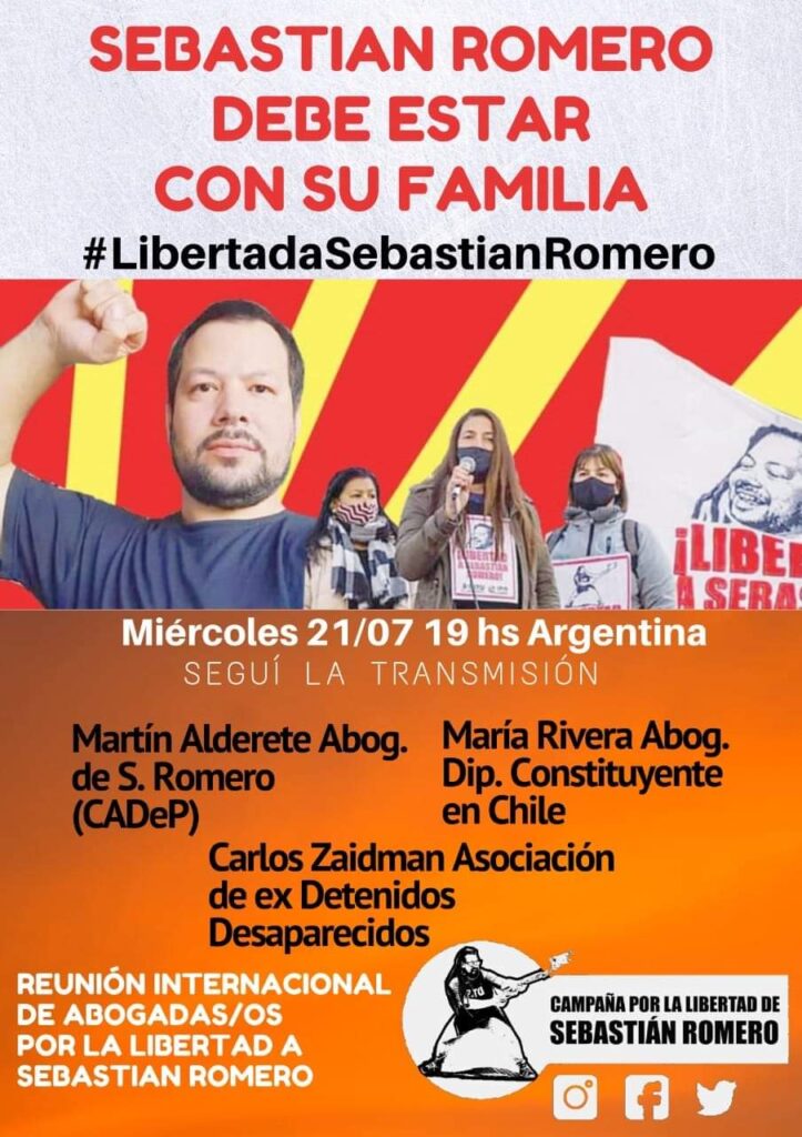 Reunión internacional de abogados por la Libertad de Sebastián Romero