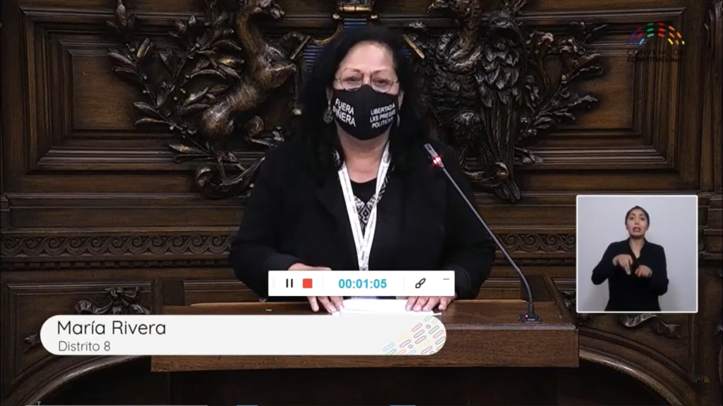 Vídeo | María Rivera en la Constituyente: una intervención clasista y revolucionaria