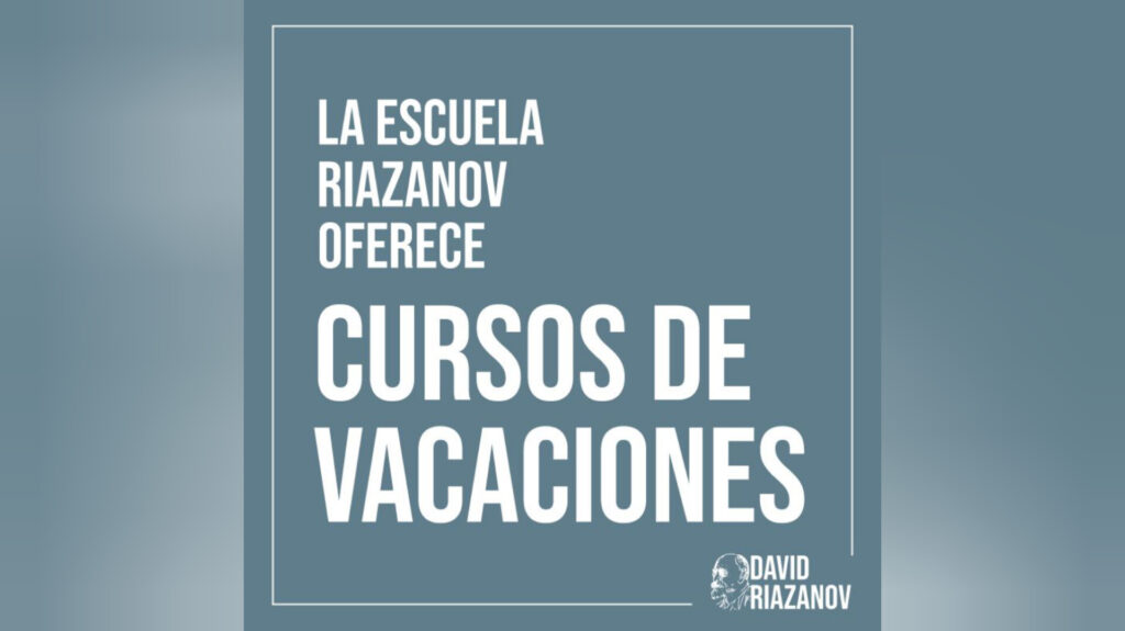 Este 20 de enero comienzan los cursos de la Escuela David Riazanov
