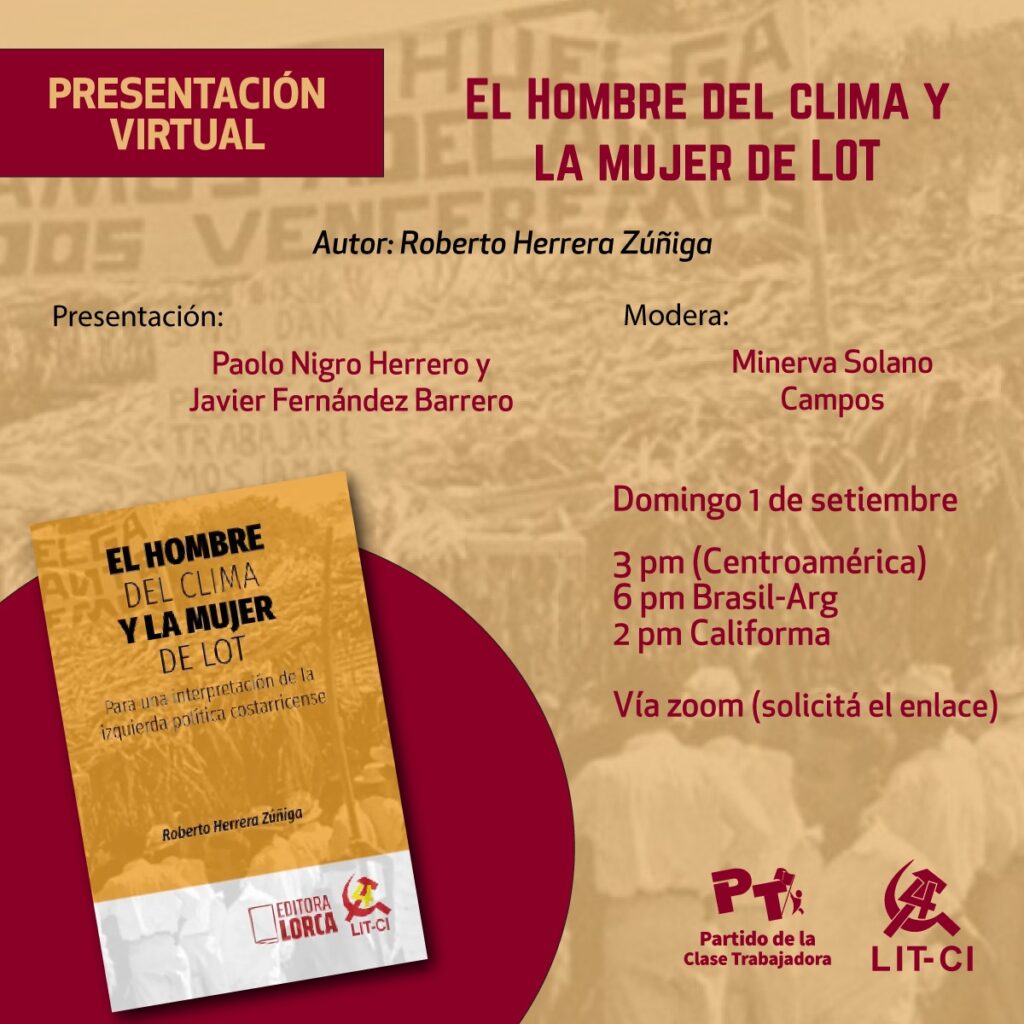 Invitación a la Presentación virtual del Libro: La hombre del clima y la mujer de Lot