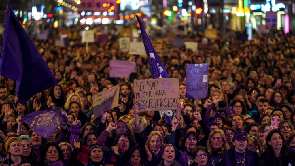 8M: ¡Contra la violencia machista, la ultraderecha y la barbarie capitalista! ¡Depuración del sistema judicial de machismo y franquismo!