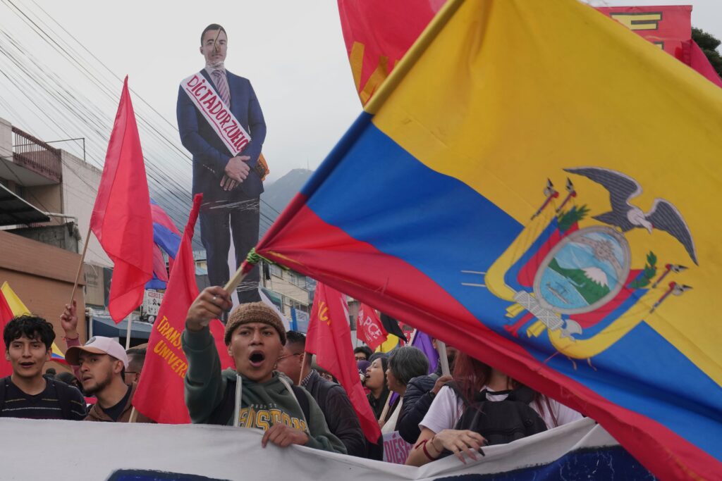 Ecuador se levanta para enfrentar el ajuste de Noboa