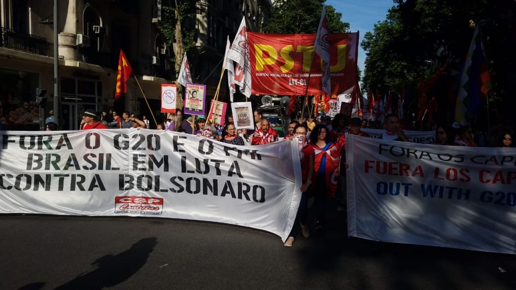 Continua a marcha em Buenos Aires. Fora G20!