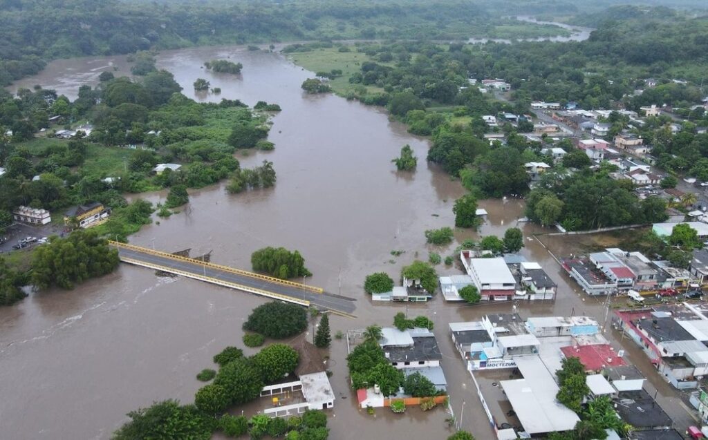 Inundações em Veracruz e outros estados do México