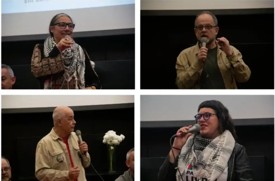 Ato na Faculdade de Direito da USP fortalece campanha internacional em defesa de Zé Maria e da solidariedade à Palestina