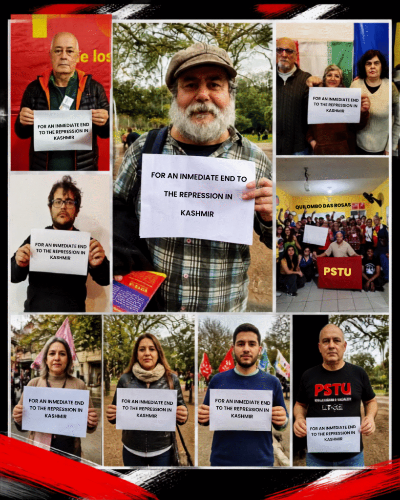Continua a campanha em solidariedade internacional com Cachemira