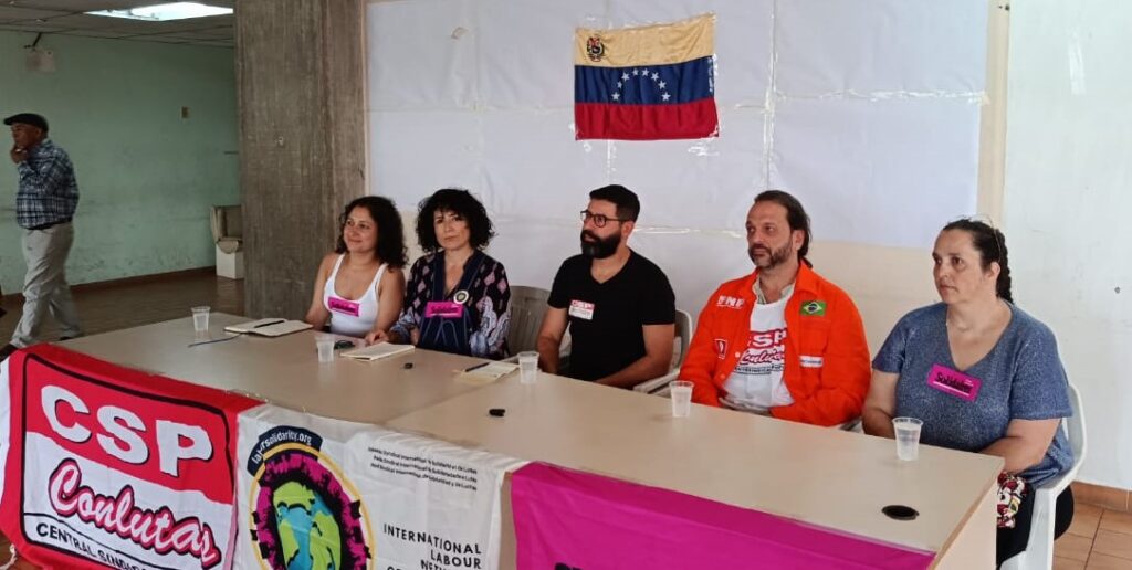 Rede Sindical Internacional de Solidariedade e Lutas (RSISL) visita Venezuela